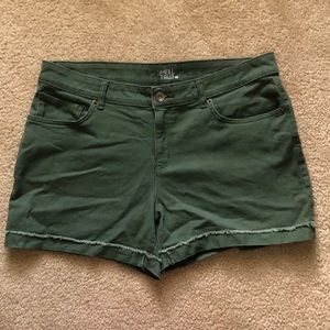 Time and Tru Green Shorts